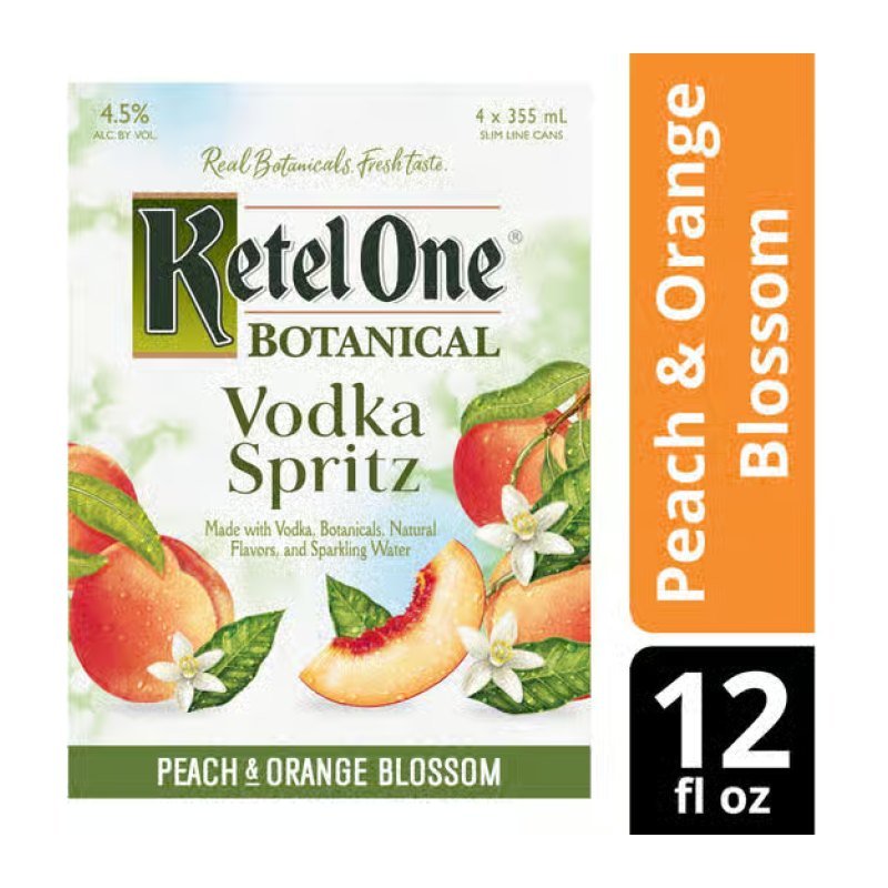 KETEL ONE PEACH ORANGE 4PK 12OZ