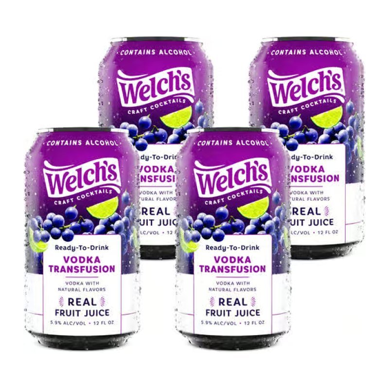 WELCH'S VODKA TRANSFUSION 4PK 12OZ