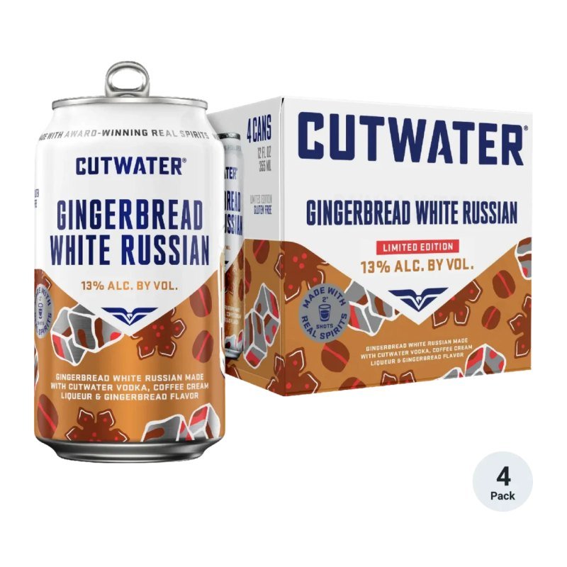 CUTWATER GINGERBREAD WHITE RUSSIAN 4PK 12OZ
