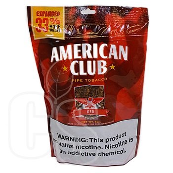 AMERICAN CLUB PIPE TOBACCO RED 6OZ