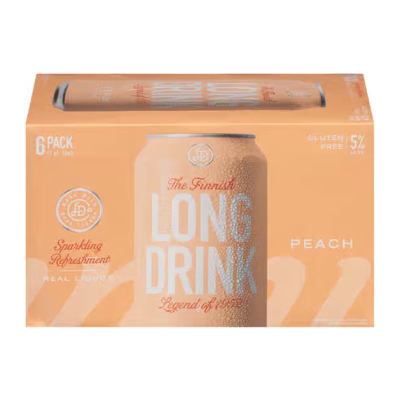 LONG DRINK PEACH 6PK 12OZ