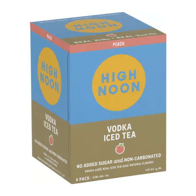 HIGH NOON VODKA PEACH TEA 4PK 12OZ