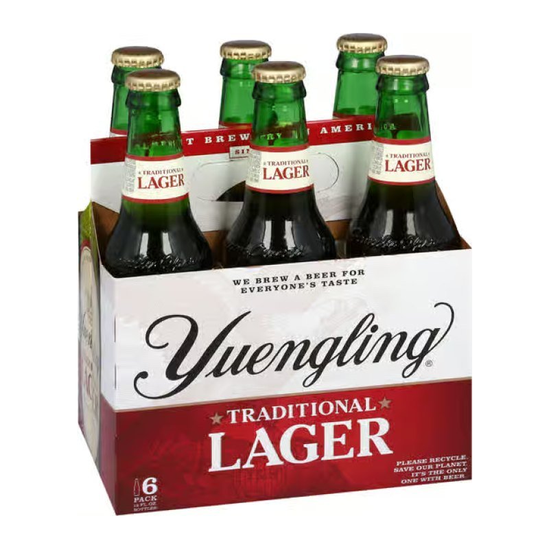 YUENGLING LAGER 6PK 12OZ BOTTLE