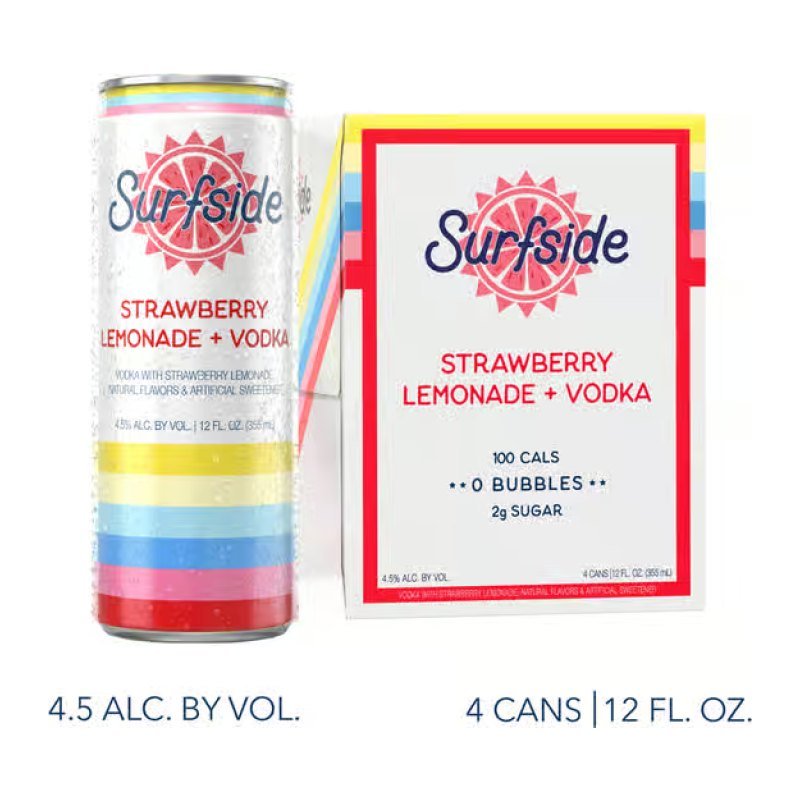 SURFSIDE STRAWBERRY LEMONADE 4PK 12OZ