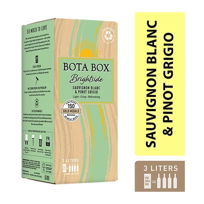 BOTA BOX BRIGHTSIDE SAUV BLANC PINOT GRIGIO 3L