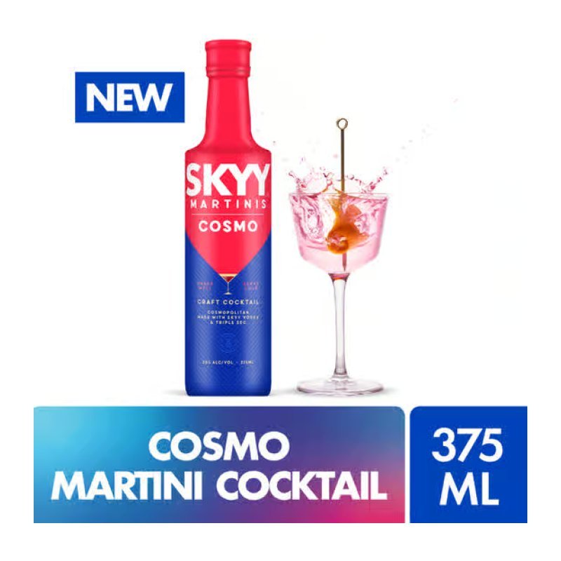 SKYY MARTINIS COSMO CRAFT COCKTAIL 375ML
