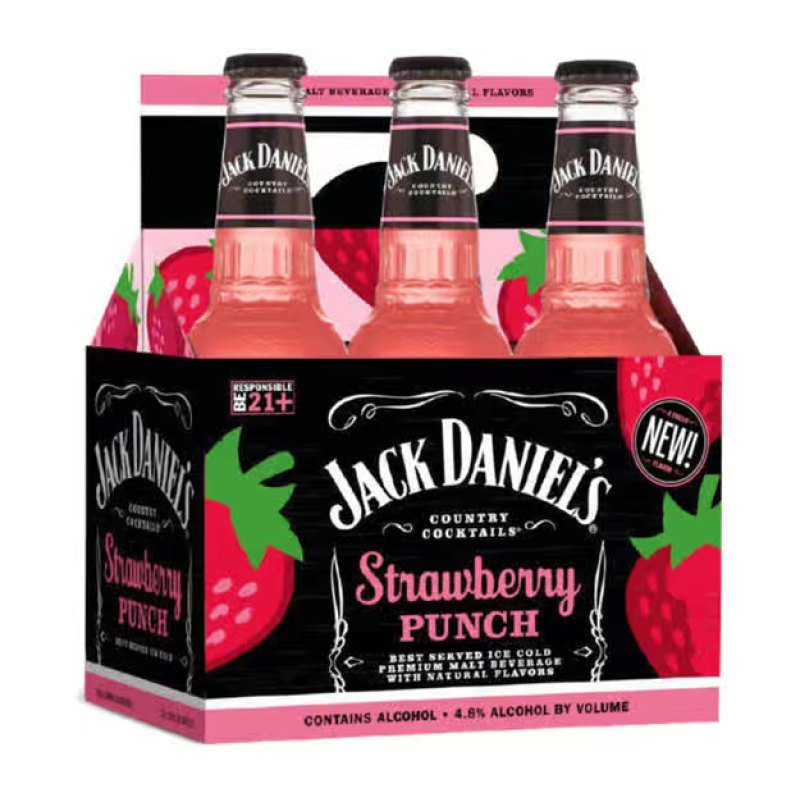 JACK DANIELS STRAW PUNCH 6PK 10OZ