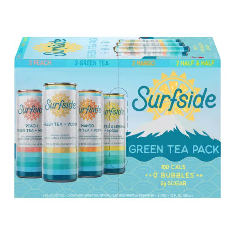 SURFSIDE GREEN TEA VRTY 8PK 12OZ
