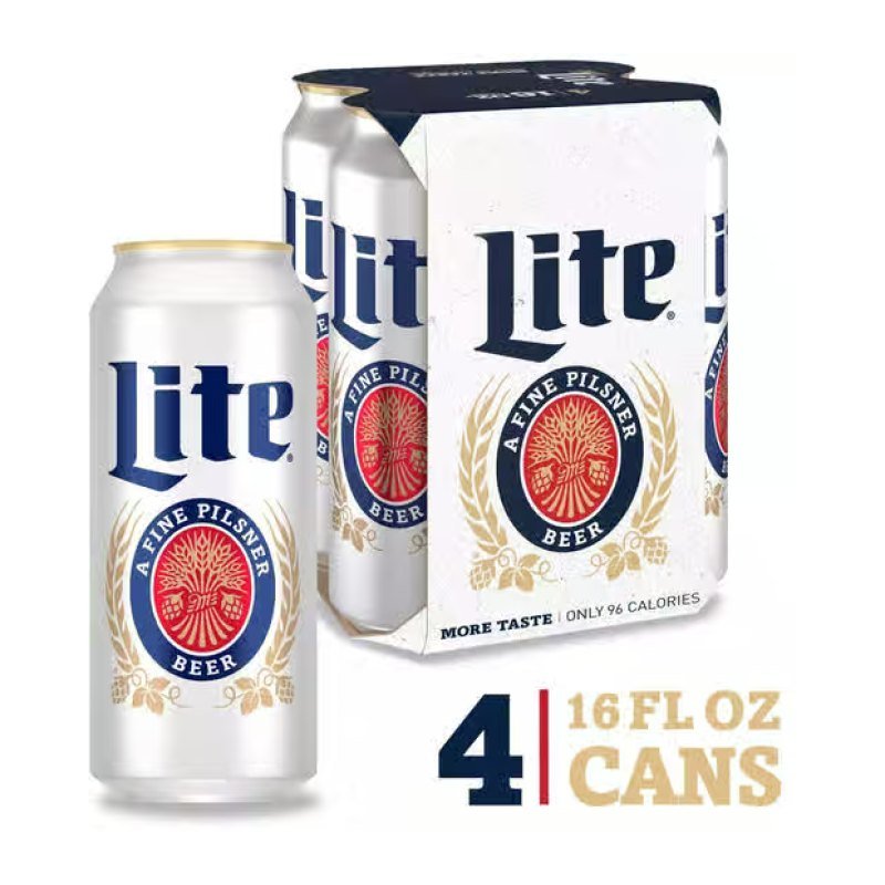 MILLER LITE 4PK 16OZ CAN