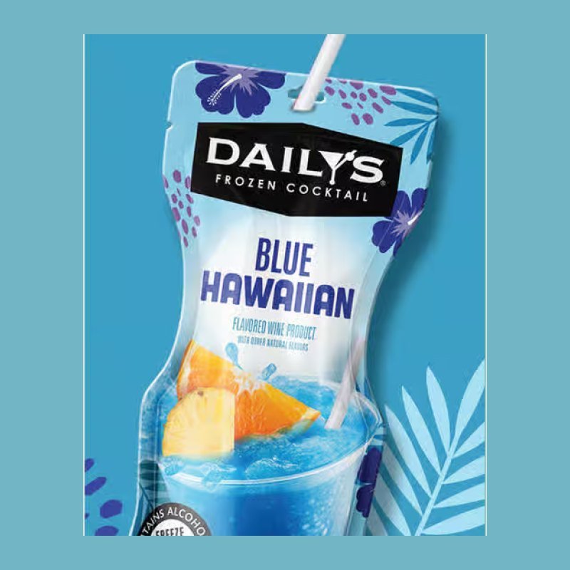 DAILYS BLUE HAWAIIAN POUCH 10OZ