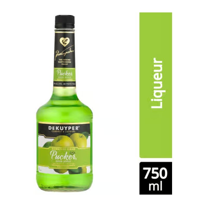 DEKUYPER PUCKER SOUR APPLE 750ML