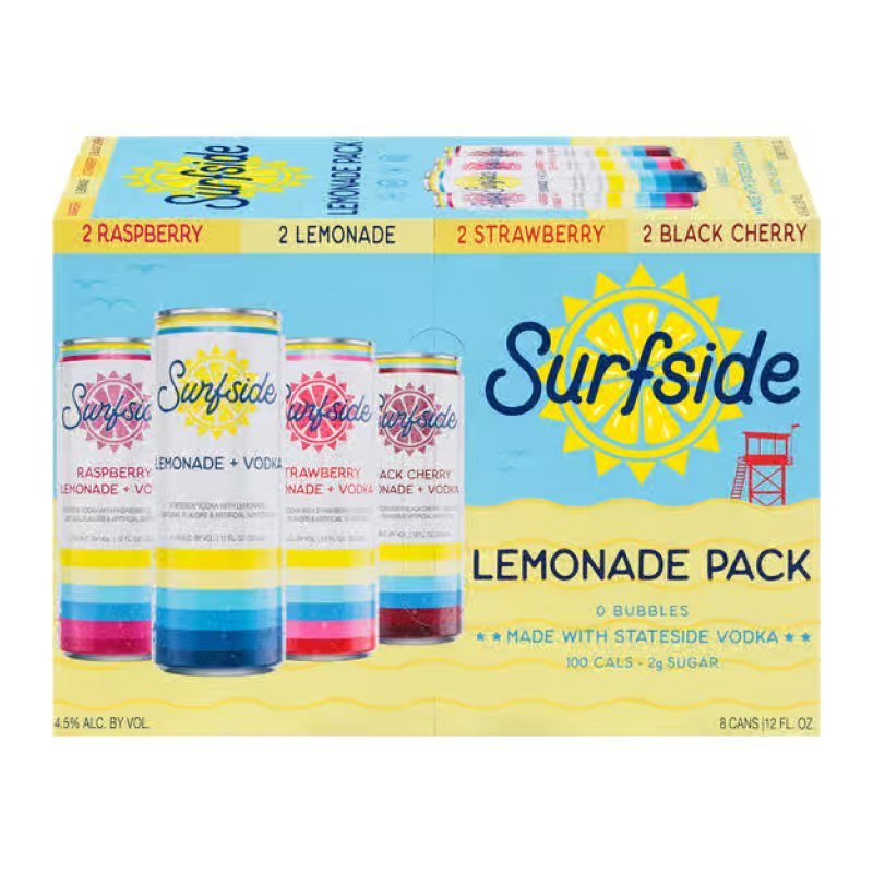 SURFSIDE LEMONADE & VODKA VARIETY 8PK
