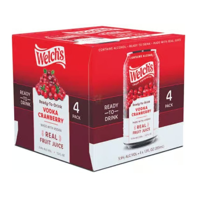 WELCH'S VODKA CRANBERRY 4PK 12OZ
