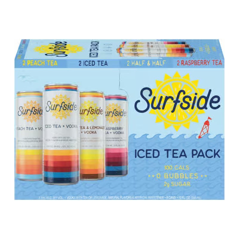 SURFSIDE TEA & VODKA VRTY 8PK 12OZ